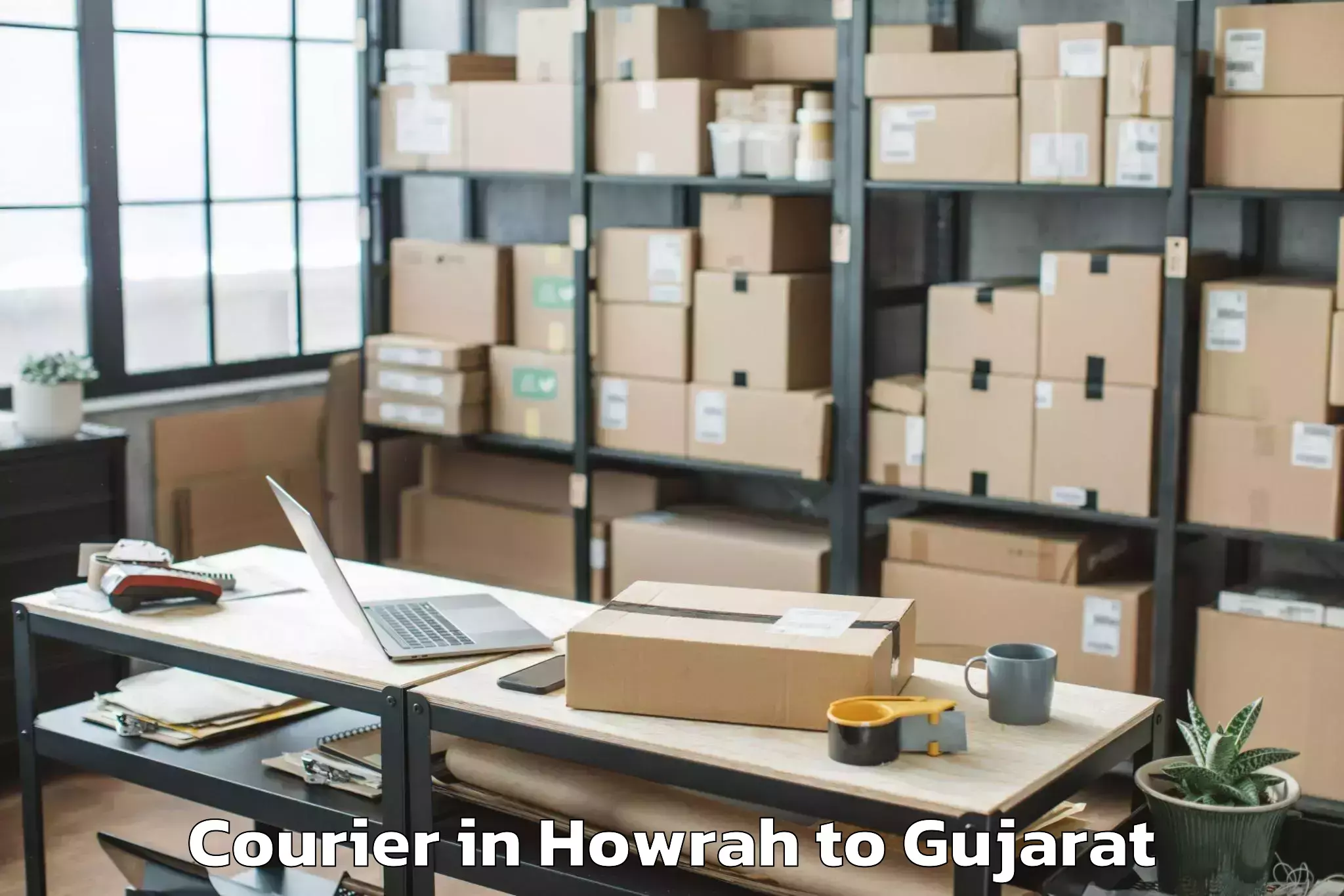 Trusted Howrah to Bhayavadar Courier